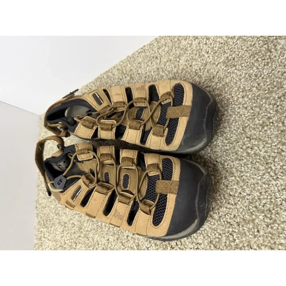 Merrell Kangaroo Sandals Mens Size 10 Brown Continuum Vibram Trail Slip-On